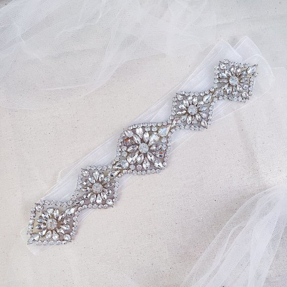 Accessories - "Sentiment" Gold Diamond Sash